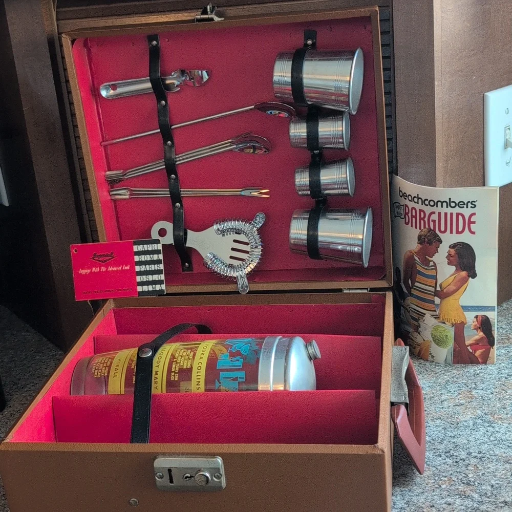 Vintage Imperial Travel Bar Set with Tools and